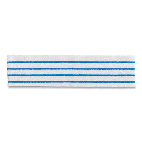 Rubbermaid Commercial HYGEN Disposable Microfiber Pad, White-Blue Stripes, 4.75 x 19, 50-Pack, 3 Packs-Carton 2134282