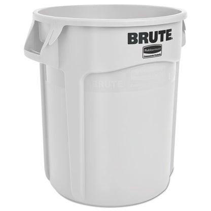 Rubbermaid Commercial Round Brute Container, Plastic, 20 gal, White FG262000WHT