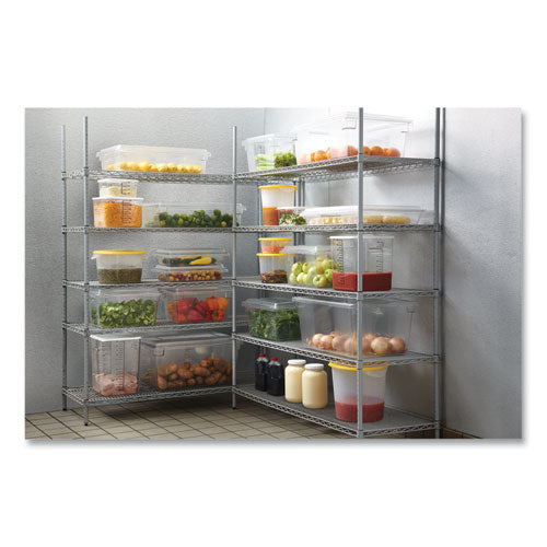 Rubbermaid Commercial Food-Tote Boxes, 8.5 gal, 26 x 18 x 6, Clear FG330800CLR