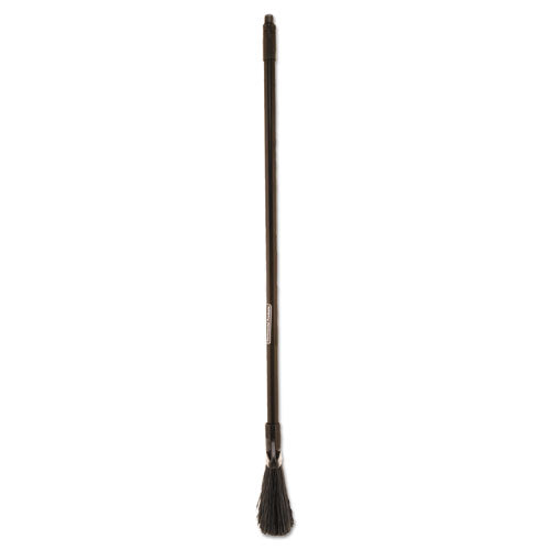 Rubbermaid Commercial Angled Lobby Broom, Poly Bristles, 35" Handle, Black FG637400BLA