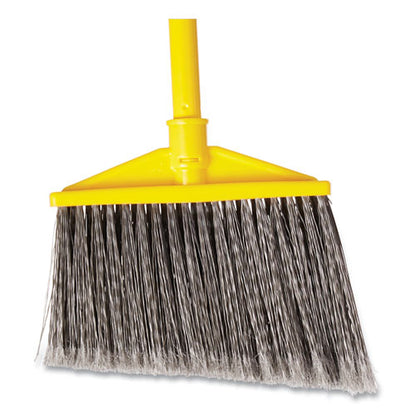 Rubbermaid Commercial 7920014588208, Angled Large Broom, 46.78" Handle, Gray-Yellow FG637500GRAY