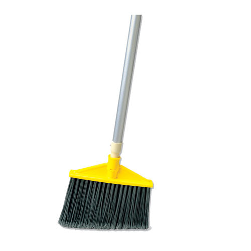 Rubbermaid Commercial Angled Large Broom, 48.78" Handle, Silver-Gray FG638500GRAY
