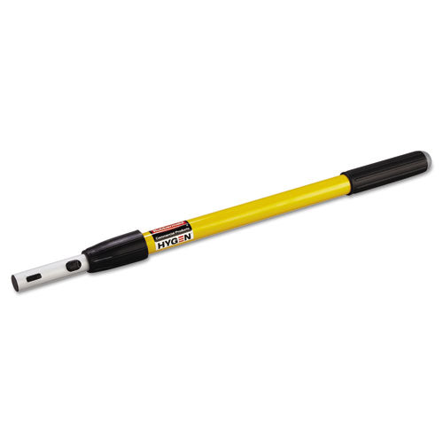 Rubbermaid Commercial HYGEN HYGEN Quick-Connect Extension Handle, 20" to 40", Yellow-Black FGQ74500YL00