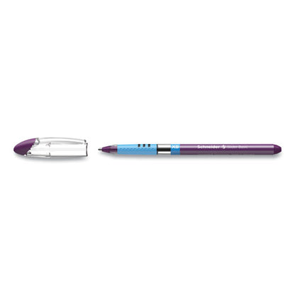 Schneider Slider Ballpoint Pen, Stick, Extra-Bold 1.4 mm, Purple Ink, Purple-Silver Barrel 151208