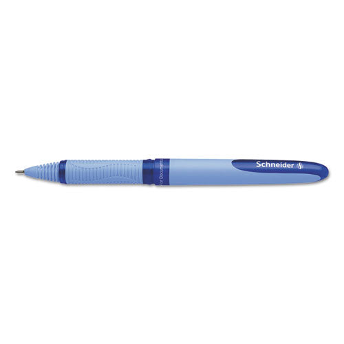 Schneider One Hybrid Gel Pen, Stick, Extra-Fine 0.3 mm, Blue Ink, Blue Barrel, 10-Box 183403