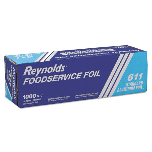 Reynolds Wrap Metro Aluminum Foil Roll, Lighter Gauge Standard, 12" x 1,000 ft, Silver 611M