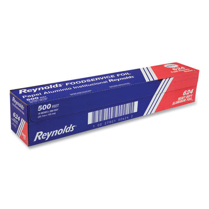 Reynolds Wrap Heavy Duty Aluminum Foil Roll, 18" x 500 ft, Silver 000000000000000624