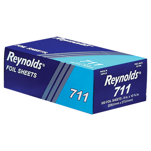Reynolds Wrap Pop-Up Interfolded Aluminum Foil Sheets, 9 x 10.75, Silver, 500-Box, 6 Boxes-Carton 000000000000000711