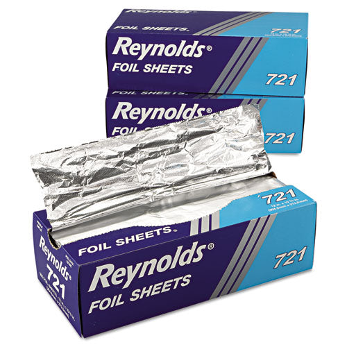 Reynolds Wrap Interfolded Aluminum Foil Sheets, 12 x 10.75, Silver, 500-Box, 6 Boxes-Carton 000000000000000721