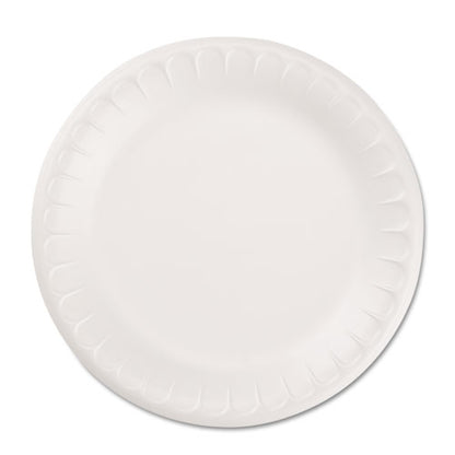 Hefty Soak Proof Tableware, Foam Plates, 8.88" dia, White, 100-Pack PAC D28100