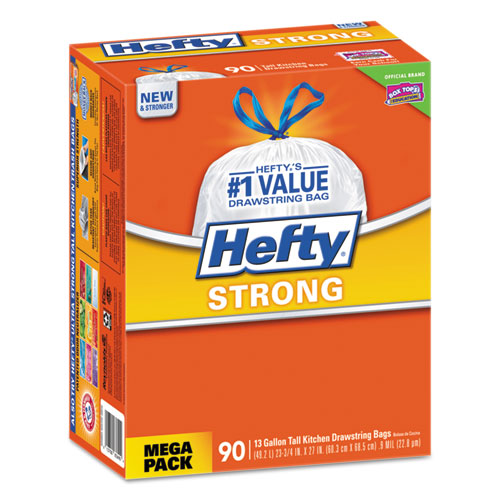 Hefty E27744 40 Count 30 Gallon Trash Bags 