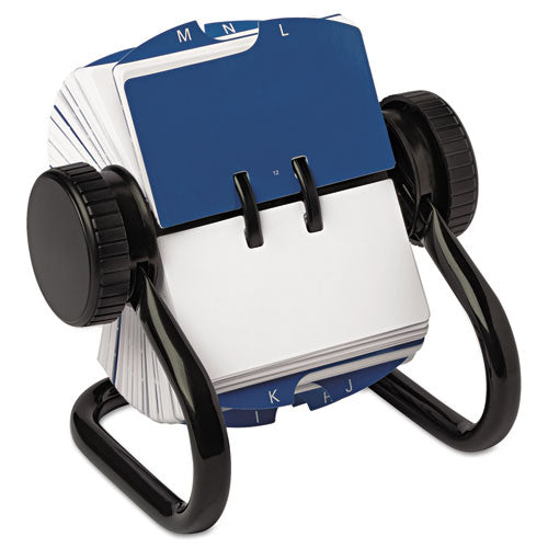 Rolodex Open Rotary Card File, Holds 250 1.75 x 3.25 Cards, Black 66700