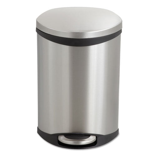 Safco Step-On Medical Receptacle, 3 gal, Stainless Steel 9901SS