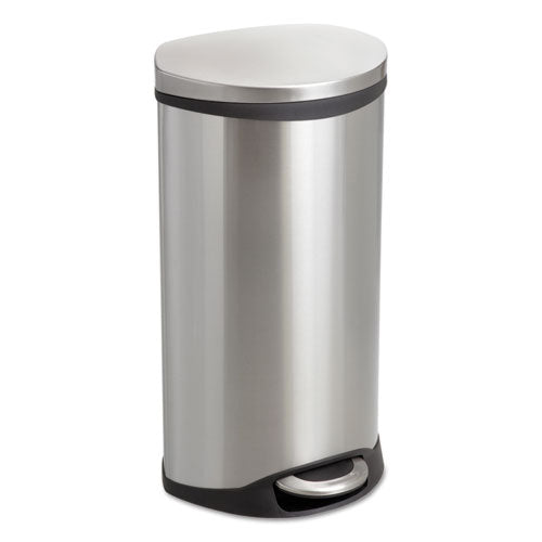 Safco Step-On Medical Receptacle, 7.5 gal, Stainless Steel 9902SS