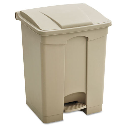 Safco Large Capacity Plastic Step-On Receptacle, 23 gal, Tan 9923TN