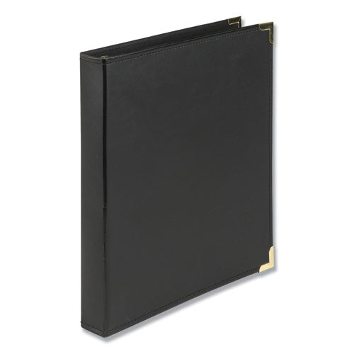 Samsill Classic Collection Ring Binder, 3 Rings, 1" Capacity, 11 x 8.5, Black 15130