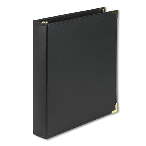 Samsill Classic Collection Ring Binder, 3 Rings, 1.5" Capacity, 11 x 8.5, Black 15150