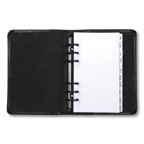 Samsill Regal Leather Business Card Binder, Holds 120 2 x 3.5 Cards, 5.75 x 7.75, Black 81270