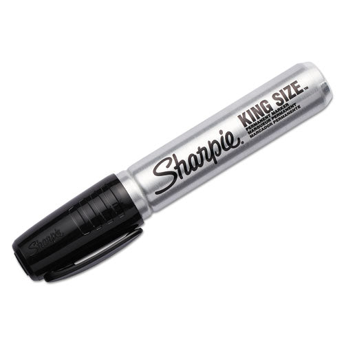 Sharpie King Size Permanent Marker, Broad Chisel Tip, Black, 4-Pack 15661PP