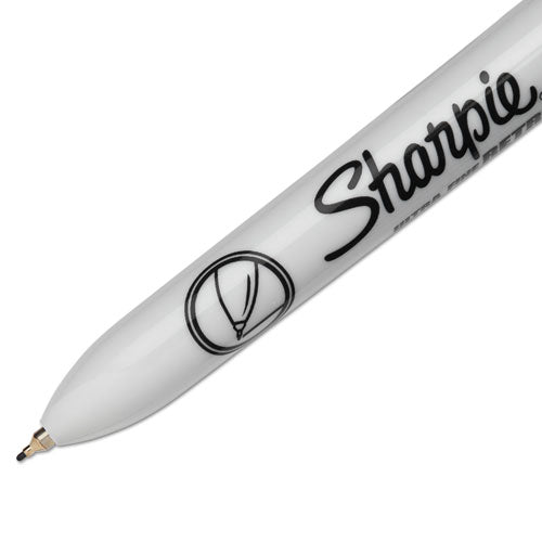 Sharpie Retractable Permanent Marker, Extra-Fine Needle Tip, Black 1735790
