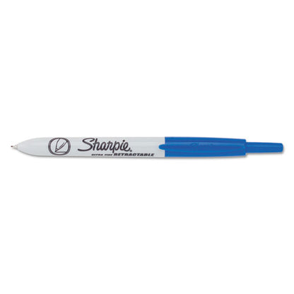 Sharpie Retractable Permanent Marker, Extra-Fine Needle Tip, Blue 1735792