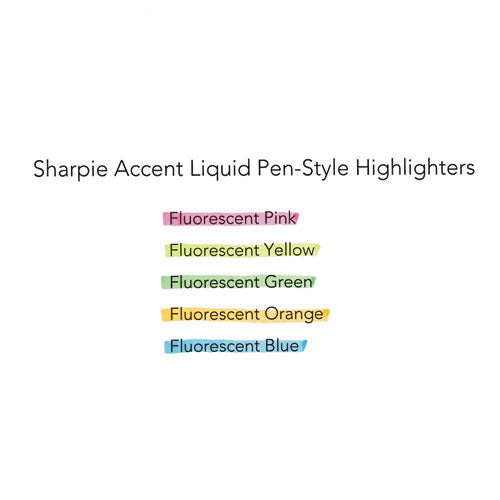 Sharpie Liquid Pen Style Highlighters, Fluorescent Orange Ink, Chisel Tip, Orange-Black-Clear Barrel, Dozen 1754466