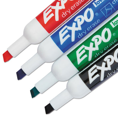 EXPO Whiteboard Caddy Set, Broad Chisel Tip, Assorted Colors, 4-Set 1785294