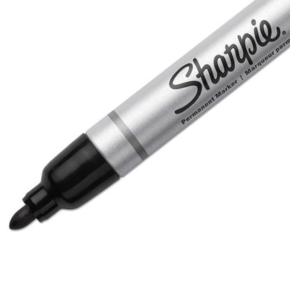 Sharpie Durable Metal Barrel Permanent Marker, Medium Bullet Tip, Black 1794229