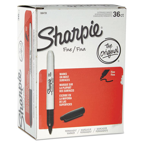 Sharpie Fine Tip Permanent Marker Value Pack, Fine Bullet Tip, Black, 36-Pack 1884739