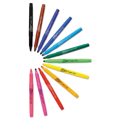 Mr. Sketch Scented Stix Watercolor Marker Set School Pack, Fine Bullet Tip, Assorted Colors, 216-Set 1905315
