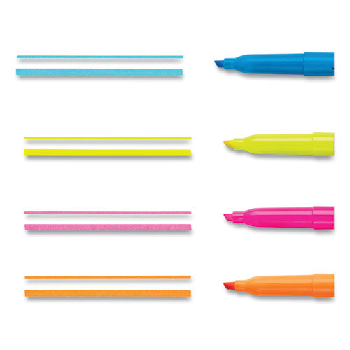 Sharpie Pocket Style Highlighters, Assorted Ink Colors, Chisel Tip, Assorted Barrel Colors, 5-Set 1908101