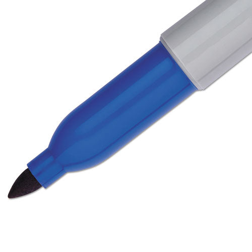 Sharpie Fine Tip Permanent Marker Value Pack, Fine Bullet Tip, Blue, 36-Pack 1920932