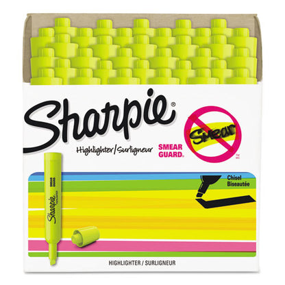 Sharpie Tank Style Highlighter Value Pack, Fluorescent Yellow Ink, Chisel Tip, Yellow Barrel, 36-Box 1920938