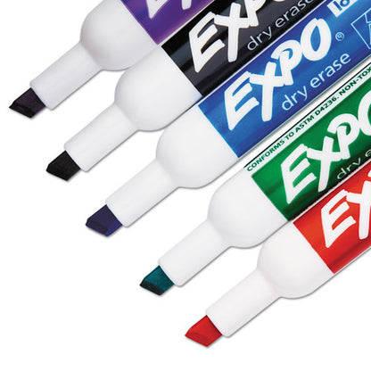 EXPO Low-Odor Dry-Erase Marker Value Pack, Broad Chisel Tip, Assorted Colors, 36-Box 1921061