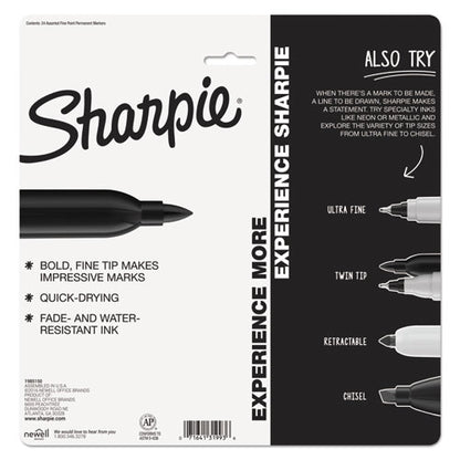 Sharpie Fine Tip Permanent Marker, Fine Bullet Tip, Assorted Colors, 24-Pack 1927350