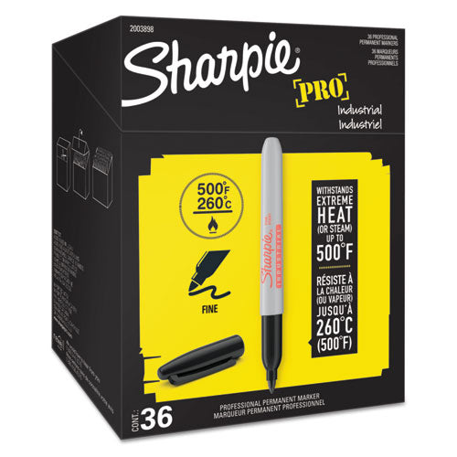 Sharpie Industrial Permanent Marker Value Pack, Fine Bullet Tip, Black 2003898