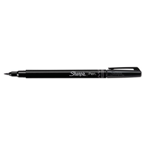 Sharpie Brush Tip Pens, Fine Brush Tip, Black, Dozen 2011280
