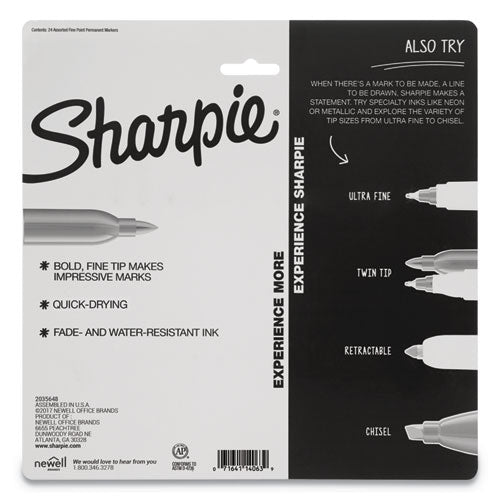 Sharpie Cosmic Color Permanent Markers, Medium Bullet Tip, Assorted Cosmic Colors, 24-Pack 2033573