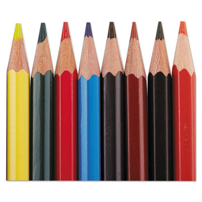 Prismacolor Col-Erase Pencil with Eraser, 0.7 mm, 2B (#1), Assorted Lead-Barrel Colors, Dozen 20516