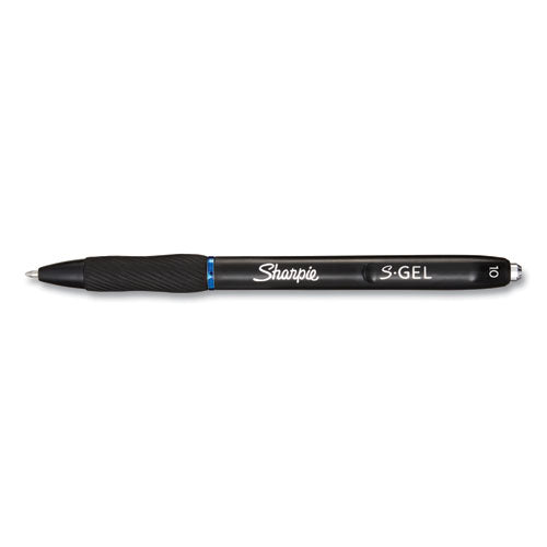 Sharpie S-Gel S-Gel High-Performance Gel Pen, Retractable, Bold 1 mm, Blue Ink, Black Barrel, 36-Pack 2096127