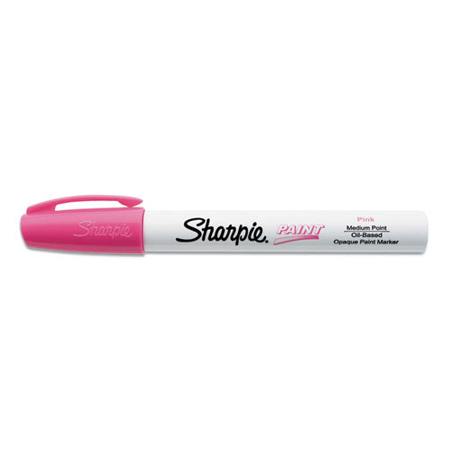 Sharpie Permanent Paint Marker, Medium Bullet Tip, Pink, Dozen 2107621