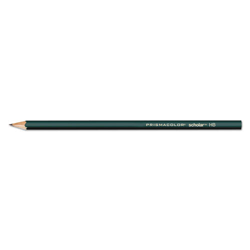Prismacolor Scholar Graphite Pencil Set, 2 mm, Assorted Lead Hardness Ratings, Black Lead, Dark Green Barrel, 4-Set 2502