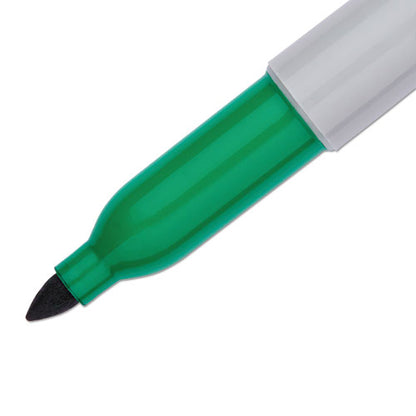 Sharpie Fine Bullet Tip Permanent Marker, Green, Dozen 30004