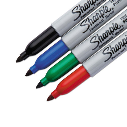 Sharpie Fine Tip Permanent Marker, Fine Bullet Tip, Assorted Colors, 4-Set 30174PP