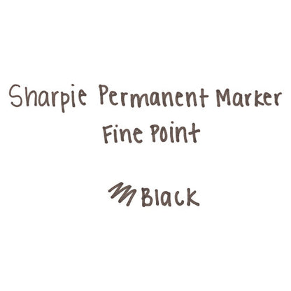 Sharpie Fine Tip Permanent Marker, Fine Bullet Tip, Black, 5-Pack 30665PP