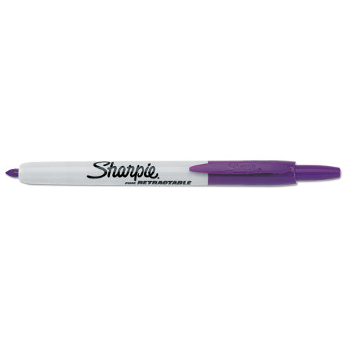 Sharpie Retractable Permanent Marker, Fine Bullet Tip, Assorted Colors, 8-Set 32730PP
