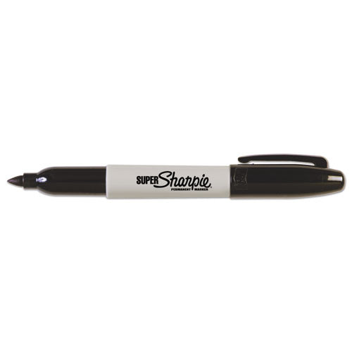 Sharpie Super Permanent Marker, Fine Bullet Tip, Black, Dozen 33001