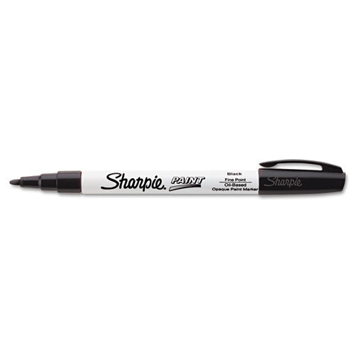 Sharpie Permanent Paint Marker, Fine Bullet Tip, Black 35534