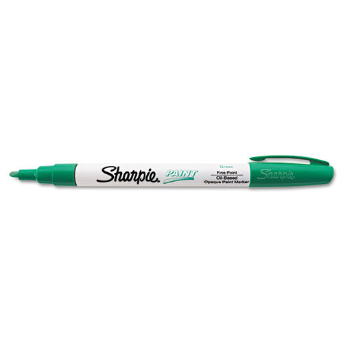 Sharpie Permanent Paint Marker, Fine Bullet Tip, Green 35537