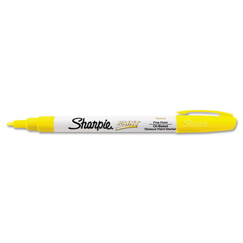 Sharpie Permanent Paint Marker, Fine Bullet Tip, Yellow 35539